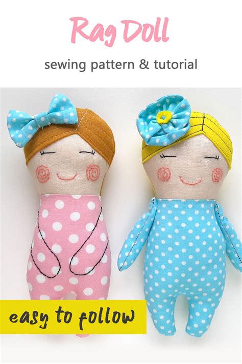 rag doll sewing pattern|printable rag doll sewing pattern.